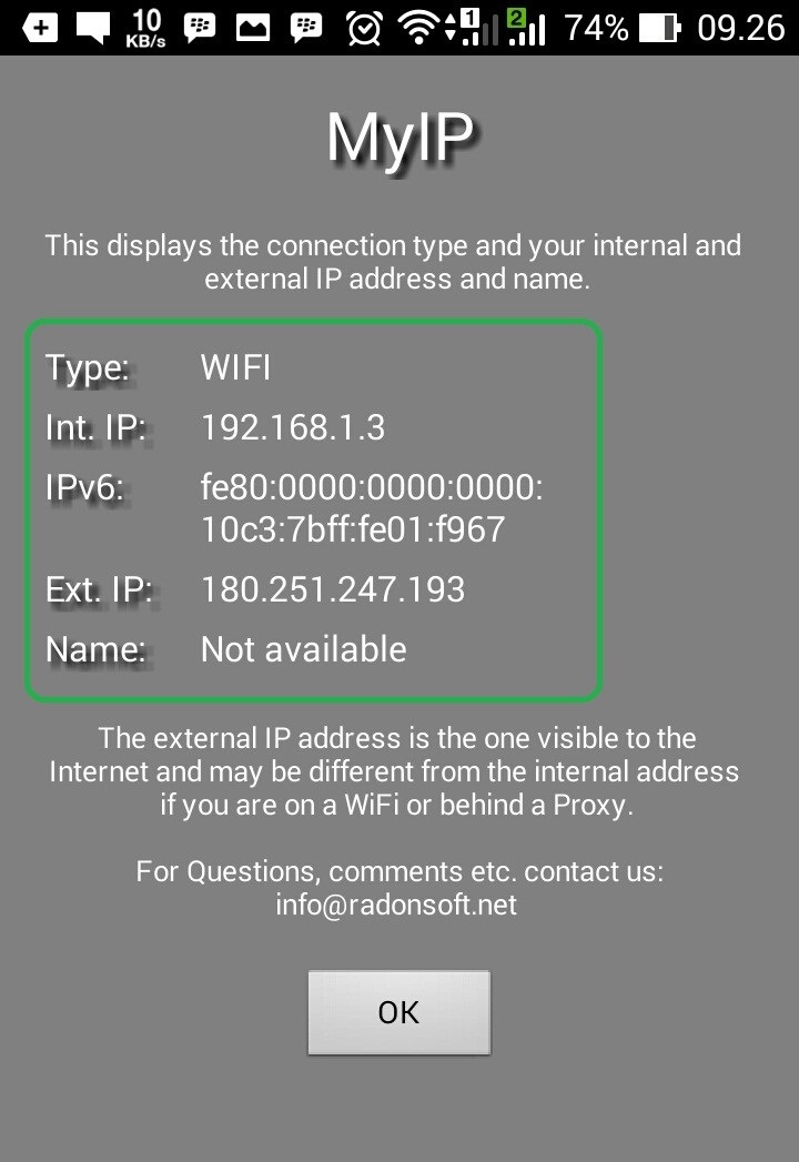 cara mengetahui ip server wifi